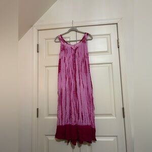 Pink and Purple Tie-Dye Dress